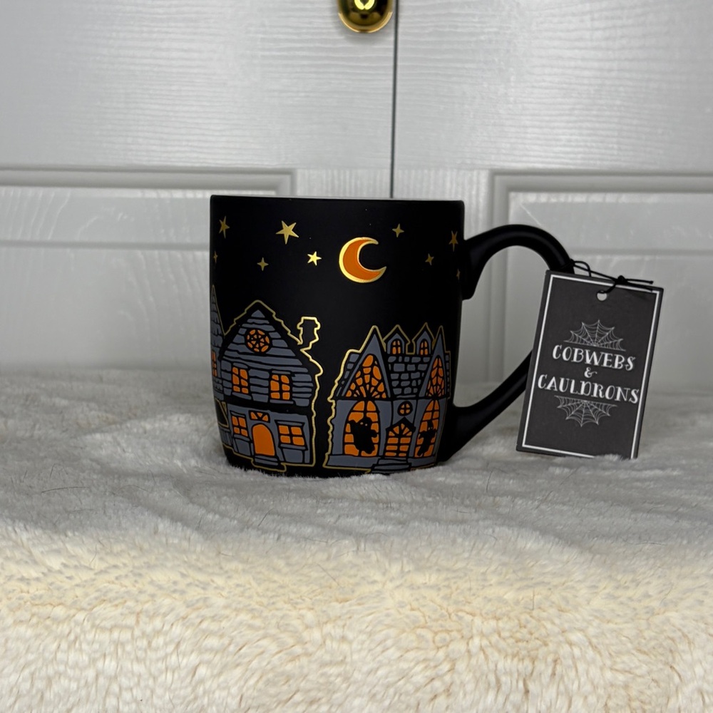 Cobwebs and Cauldrons Spooky Mug
